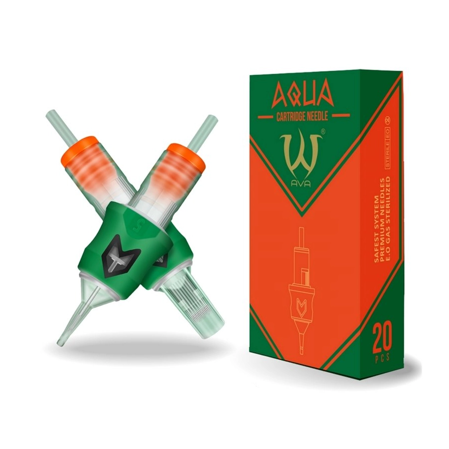 Cartouche Tattoo - Ava Aqua Shader - Boîte de 20 cartouches pour le tatouage*