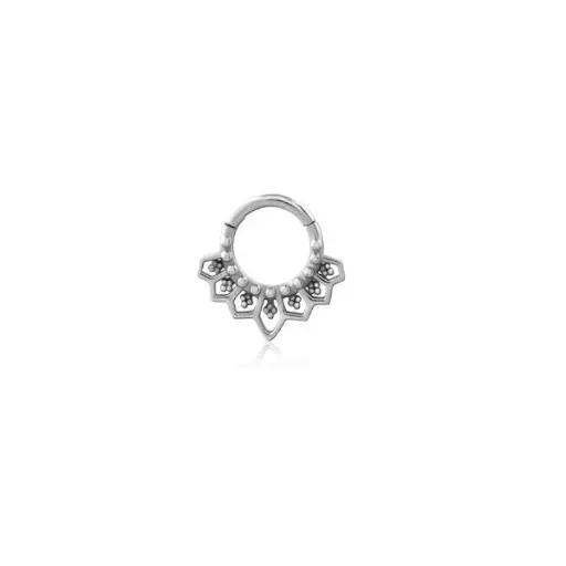 Piercing Anneau - Acier 316L - Anneau à charnière 27 - 1.2 x 8 mm