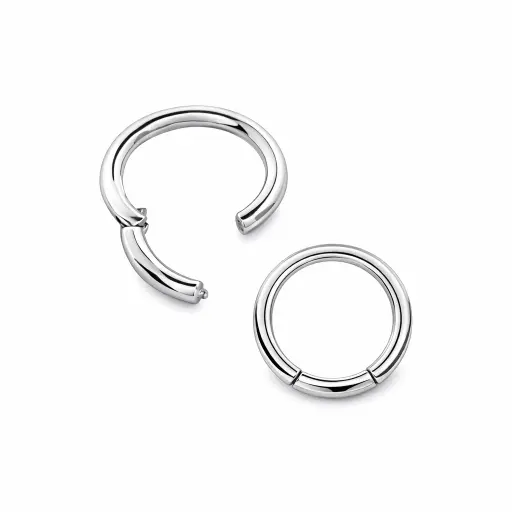 Piercing Anneau Titane ASTM F136 Premium – Clicker Stérile avec Fermeture à Charnière Qualité Implant*