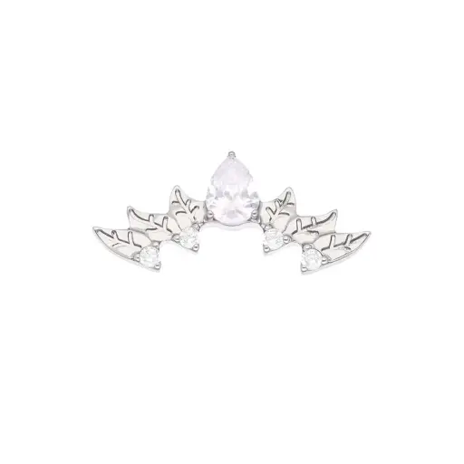 Piercing Labret - Titane Astm F136 Stérile - Labret 433 avec pas de vis interne largeur embout 13 mm* 
