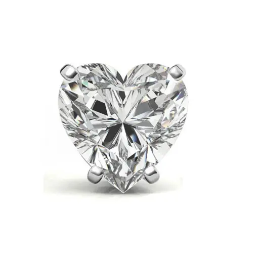 [ns_embout_int_0.9mm-P126-09] Piercing Embout Titane ASTM F136 Premium Strass Cœur 2,5 mm – Pas de vis interne 0,9 mm pour Piercing 1,2 mm*