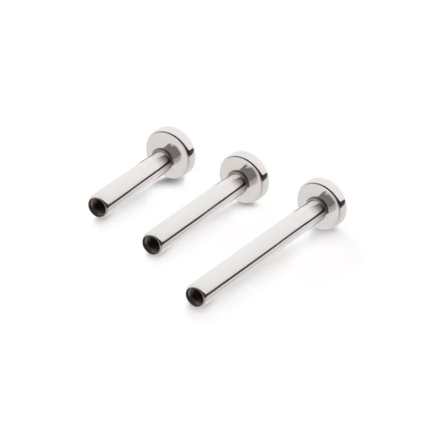 Piercing Labret - Titane F136 Interne Gamme Invictus - Labret avec pas de vis interne sans bille 1,2 x 7 mm disque 4 mm*