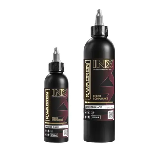 Encre Tattoo Noire - Kwadron Ink Enriched Black - Mélange pour le tatouage encre reach*