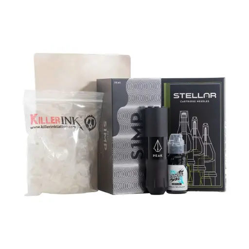 [ki_kit_apprentie_peak-KI-PEN-KIT-EU] Kit Apprentie - Kit Pen Peak - Kit de tatouage avec machine à tatouer sans fil peak*