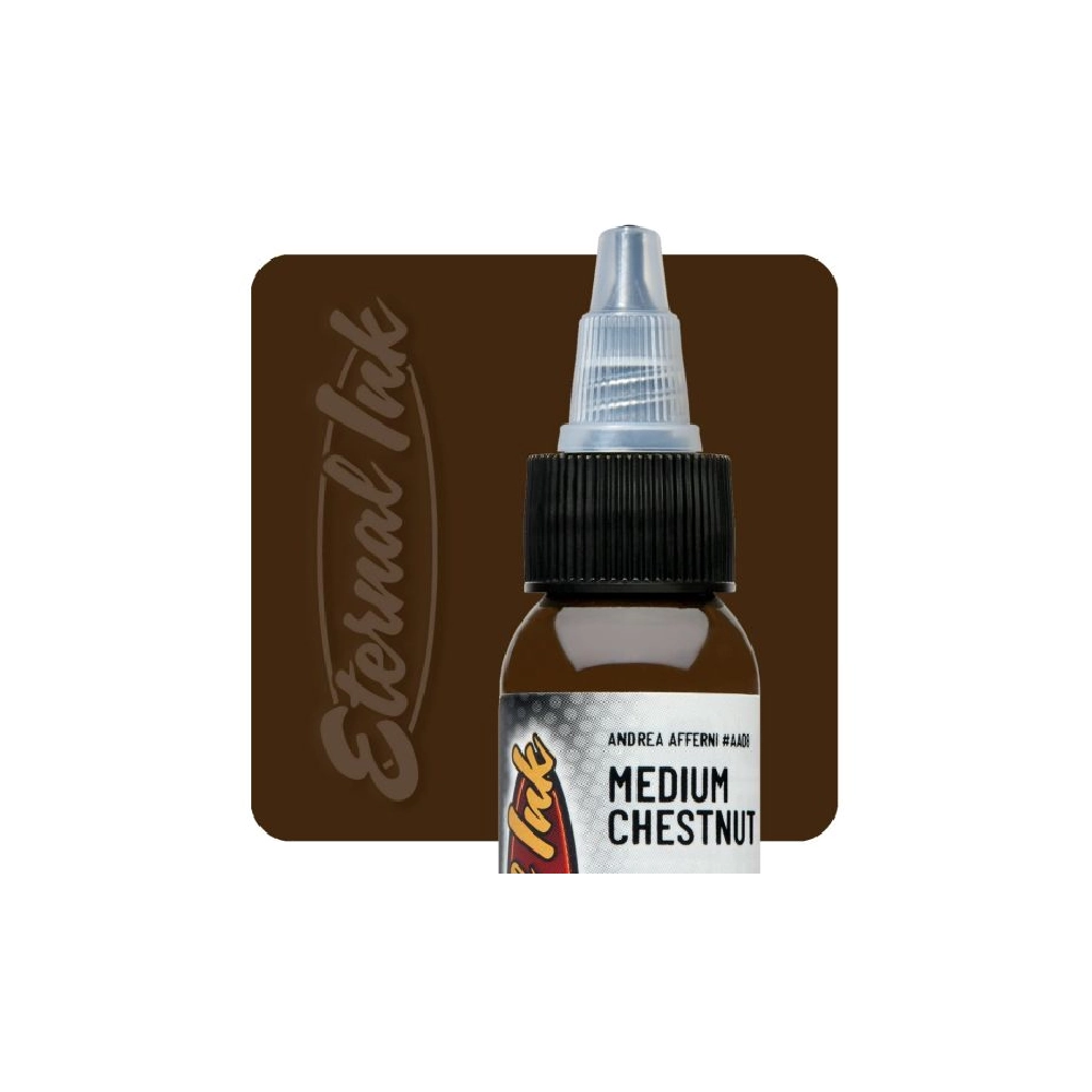 [eternal_andrea_afferni_medium_chestnut] Eternal Ink Andrea Afferni Medium Chestnut - Encre artistique pour entraînement tatouage NON REACH