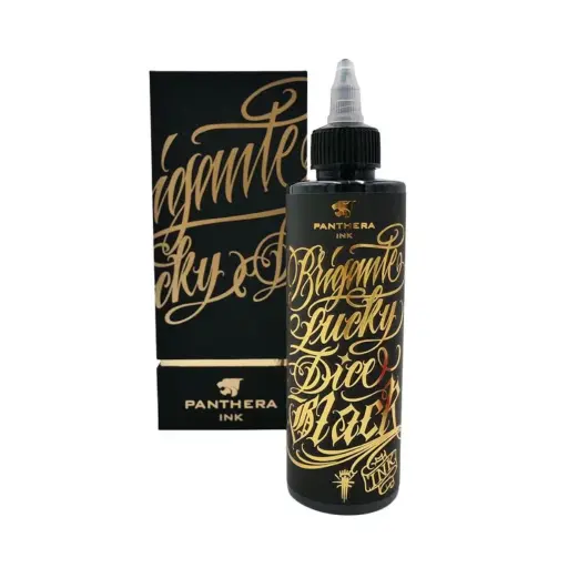 [i_REACH_encre_panthera_brigante-0JP609] Encre Tattoo Noire - Panthera Brigante Lucky Dice Black - Mélange pour le tatouage reach 200 ml*