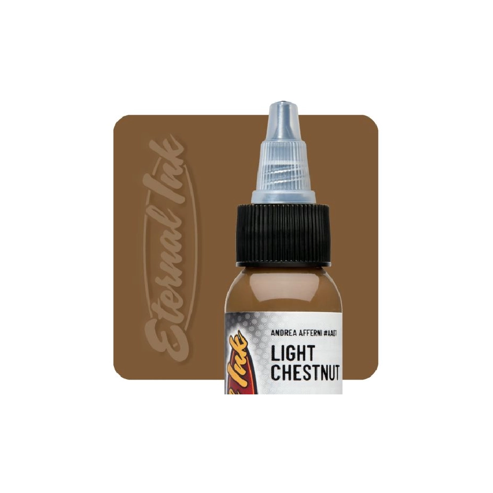 [eternal_andrea_afferni_light_chestnut] Eternal Ink Andrea Afferni Light Chestnut - Encre artistique pour entraînement tatouage NON REACH