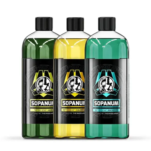 Savon Tattoo - The Inked Army Tattoo Soap Sopanum - Savon vert concentré pour le nettoyage de tatouage 1000 ml*