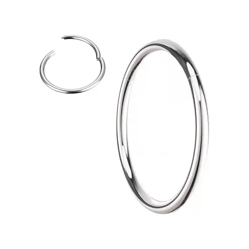 Piercing Anneau Titane ASTM F136 Premium – Clicker avec Fermeture à Charnière Qualité Implant*