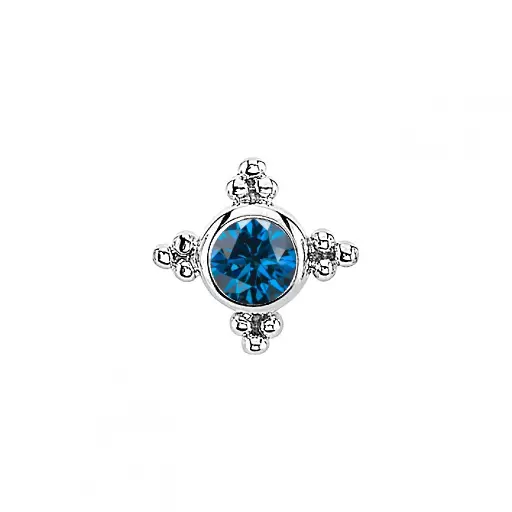Piercing Embout - Titane Astm F136 - Embout 18 avec pas de vis interne 8 mm*