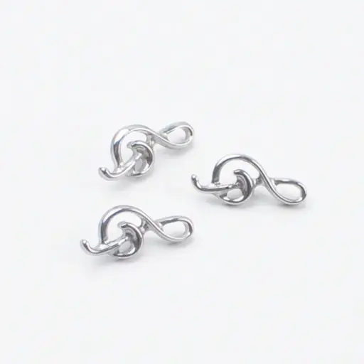 Piercing Labret - Titane Astm F136 Stérile - Labret n°470 avec pas de vis interne hauteur embout 10 mm*