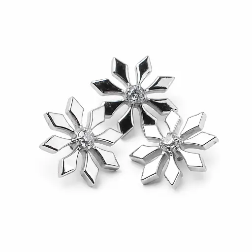 Piercing Labret Titane ASTM F136 Premium – Labret 415 Filetage Interne Stérile & Embout Flocon de Neige Strass*