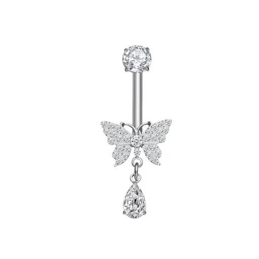 [fb_STERILE_banane_5027-FB-5027] Piercing Banane - Titane F136 Stérile - Banane 5027 avec pas de vis interne 1,2 x 10 mm*