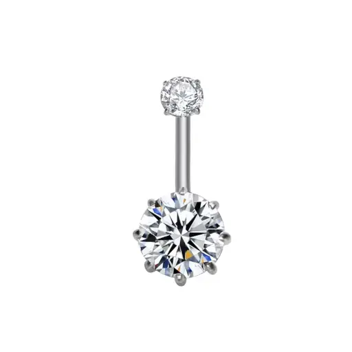 [fb_STERILE_banane_5019-FB-5019] Piercing Banane - Titane F136 Stérile - Banane 5019 avec pas de vis interne 1,6 x 10 mm*