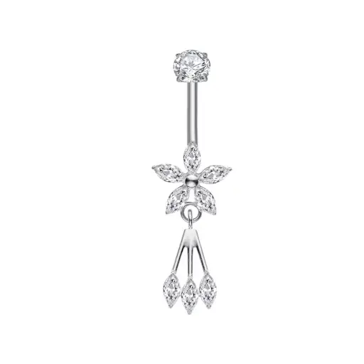 [fb_STERILE_banane_5012-FB-5012] Piercing Banane - Titane F136 Stérile - Banane 5012 avec pas de vis interne 1,6 x 10 mm*
