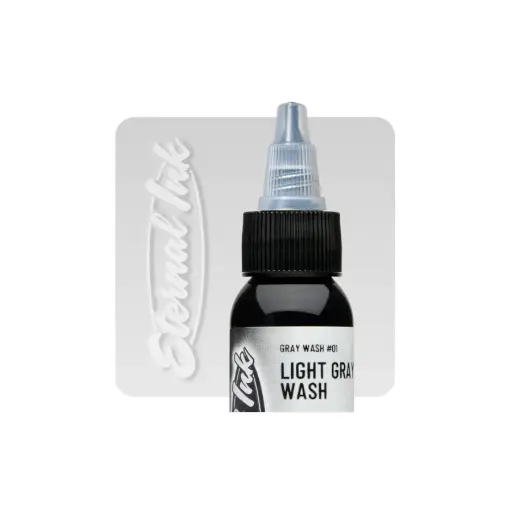 Eternal Ink Light Gray Wash - Encre artistique pour entrainement tatouage NON REACH
