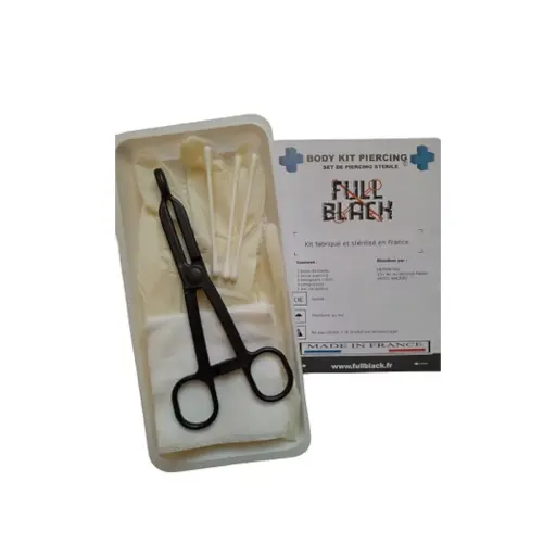 Pince Piercing - Body Kit Piercing Stériles - Kit complet prêt à l'emploi avec pince triangle*