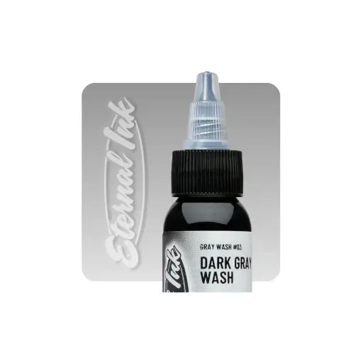 Encre Gray Wash Tattoo - Eternal ink dark gray wash encre artistique pour entrainement au tatouage NON REACH