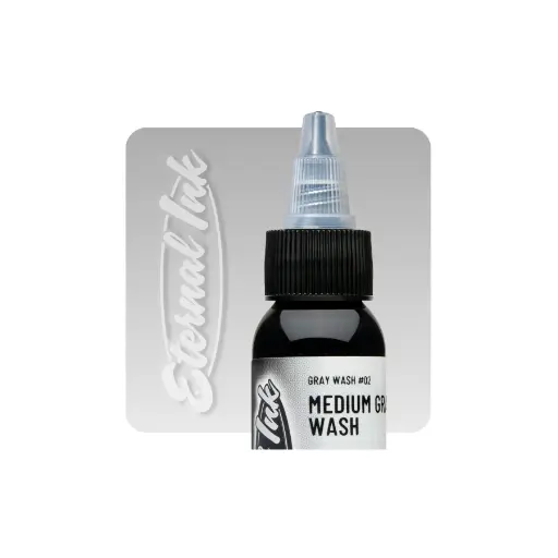 Eternal Ink Medium Gray Wash - Encre artistique pour entrainement tatouage NON REACH
