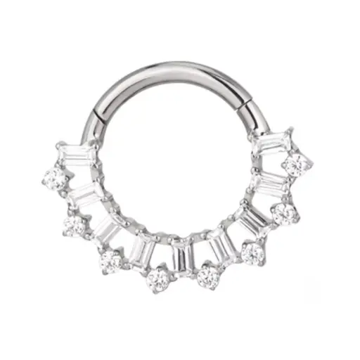 [fb_STERILE_anneau_clicker_1323-FB-1323] Piercing Anneau - Titane F136 Stérile - Clicker 1323 avec fermeture à charnière 1,2 x 8 mm*
