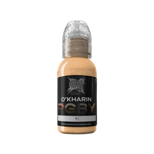 [ki_encre_sasha_o'kharin_y1-LTSOY11-S] Encre de Tatouage Marron World Famous Sasha O'kharin Y-1 – Conforme REACH – Pigment Professionnel Haute Intensité* 