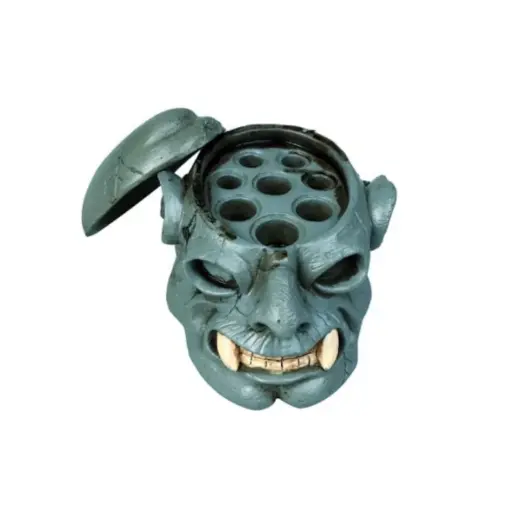 [beautygroup-Porte-gobelet à encre de tatouage de crâne] Support Godets Tattoo Crâne Orc – Skull Holder Cups pour Caps d’Encre 8 emplacements