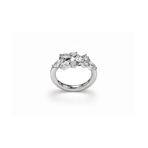 Anneau Titane ASTM F136 - Clicker 3069 Stérile Chevauchements 9 Strass Argent ou Gold