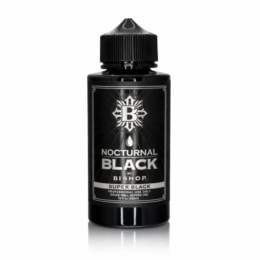 Encre Tattoo Noire Super Black Nocturnal by Bishop – Noir Profond Haute Saturation 295 ml (Entraînement NON REACH)*