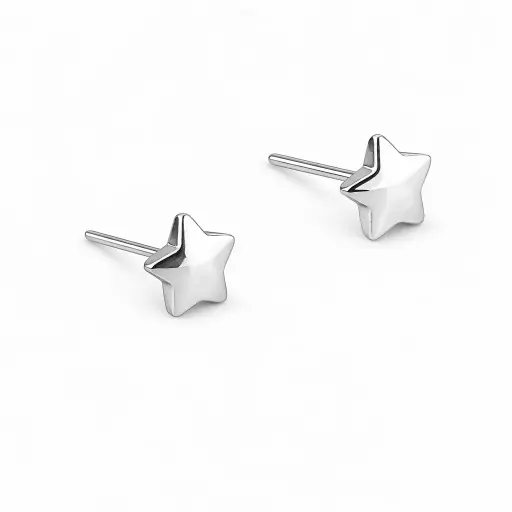 [G1-ns_embout_thread-T18] Embout Piercing Étoile Titane ASTM F136 Threadless – Bijou Piercing Haut de Gamme Hypoallergénique Ultra Résistant*