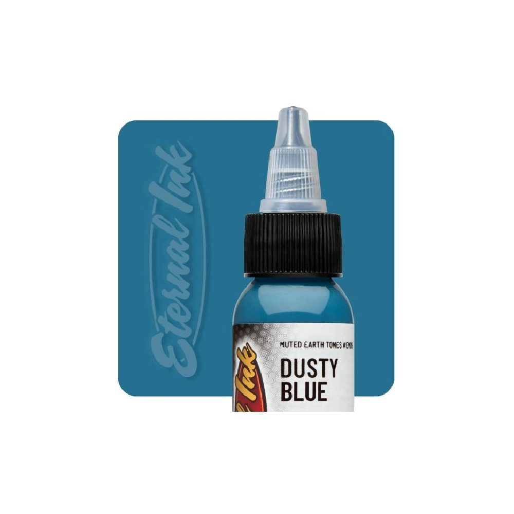 [b_eternal_muted_earthtone_dusty_blue] Eternal Ink Muted Earthtone Dusty Blue - Encre artistique pour entraînement tatouage NON REACH