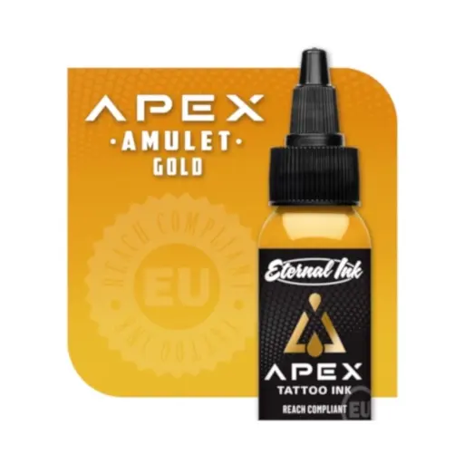 Encre Tattoo Jaune - Eternal Ink Apex Amulet Gold - Mélange pour le tatouage encre reach 30 ml (Date courte 08/26/26)*