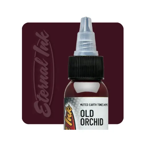 [b_NON_REACH_eternal_old_orchid-eternal-old-orchid] Encre Entrainement Tattoo Marron - Eternal Ink Muted Earthtone Old Orchid - Encre artistique pour entrainement au tatouage NON REACH 30 ml*