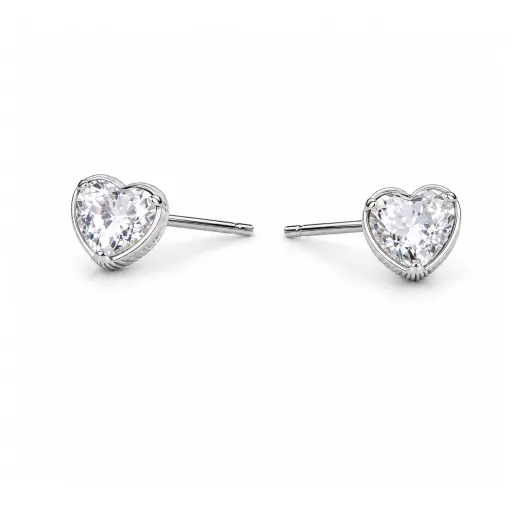 [G2-ns_embout_threadless-T37] Embout Piercing Cœur Strass Titane ASTM F136 Threadless – Bijou Piercing Haut de Gamme Hypoallergénique Ultra Résistant*