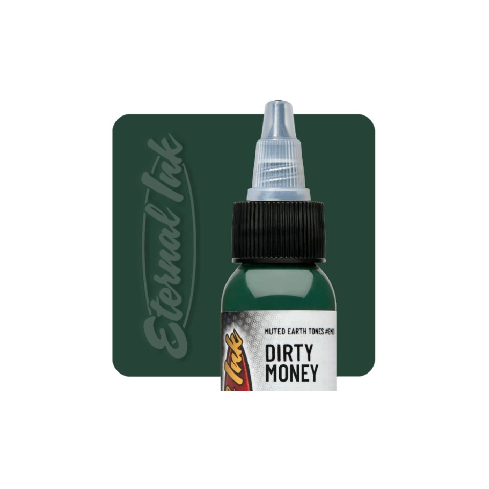 [b_eternal_muted_earthtone_dirty_money] Eternal Ink Muted Earthtone Dirty Money - Encre artistique pour entraînement tatouage NON REACH