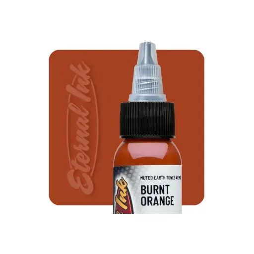 [b_NON_REACH_encre_eternal_burnt_orange-eternal-Burnt-Orange] Encre Tattoo Orange - Eternal Ink Muted Earthtone Burnt Orange - Encre artistique pour l'entraînement au tatouage NON REACH 30 ml*