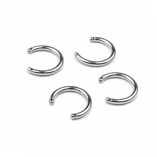 Base Piercing Fer à Cheval Titane ASTM F136 Premium – Barbell Circular Filetage Interne Latéral*