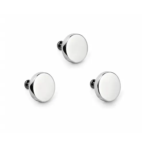 Piercing Embout Titane ASTM F136 Premium Disque Plat – Pas de vis interne Qualité Implant*