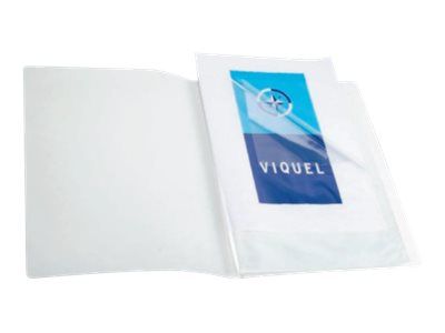 Porte vues reliure a3 en plastique 40 vues - couverture incolore propyglass  transparent Viquel