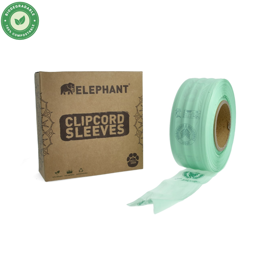 Elephant Clip Cord - Rouleau de protection biodégradable pour câble de tatouage 6.5cm x 300m