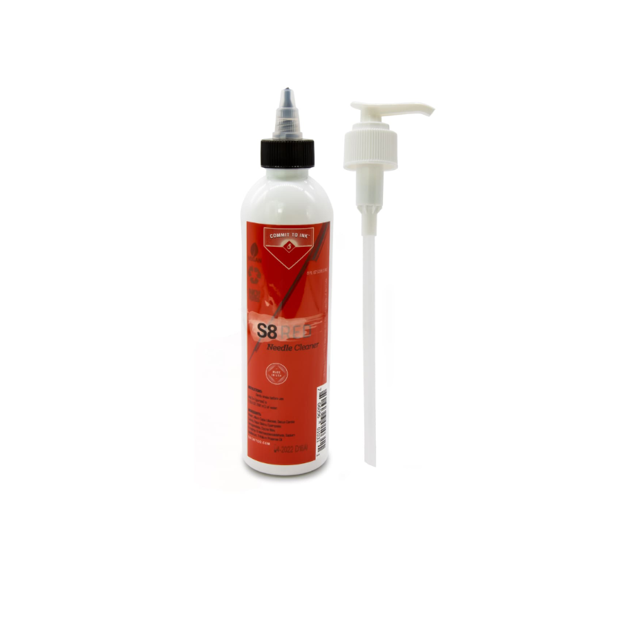 S8 Needle Cleaner – Spray nettoyant pour aiguille et cartouche de tatouage