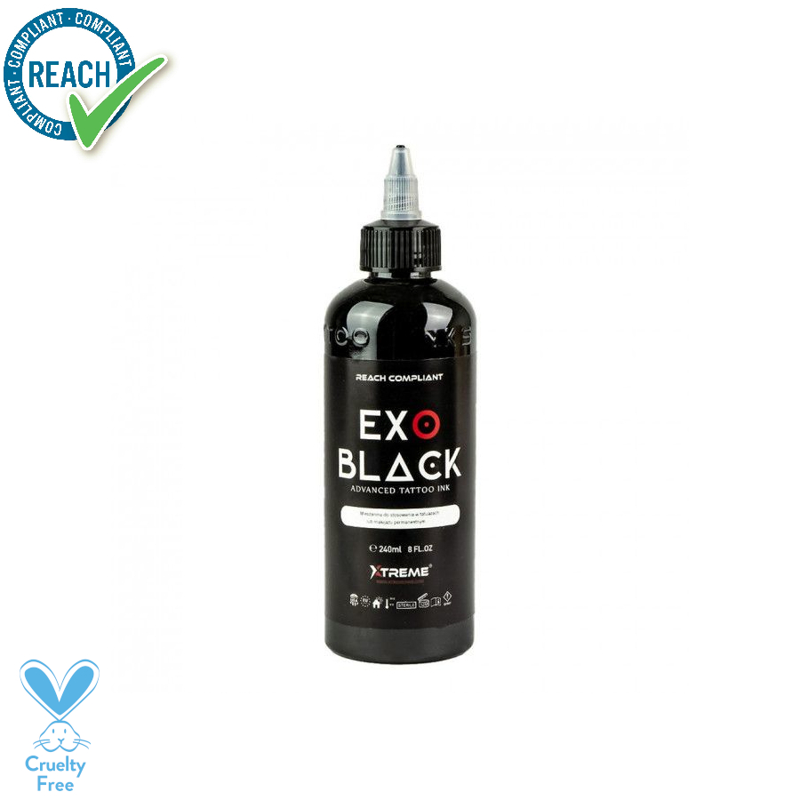 Xtreme Ink Exo Black – Mélange pour le tatouage encre REACH 240ml