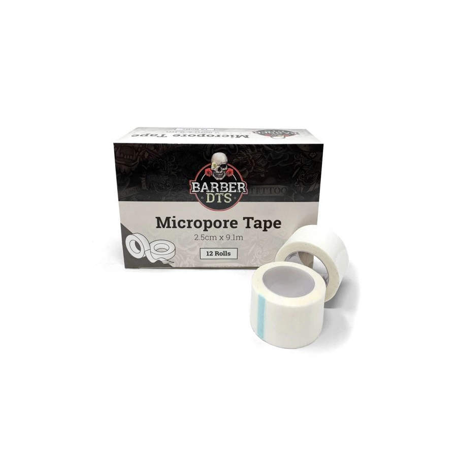 Sparadrap Micropore Tape Gamme Barber - Ruban adhésif chirurgical polyvalent micropore hypoallergénique blanc