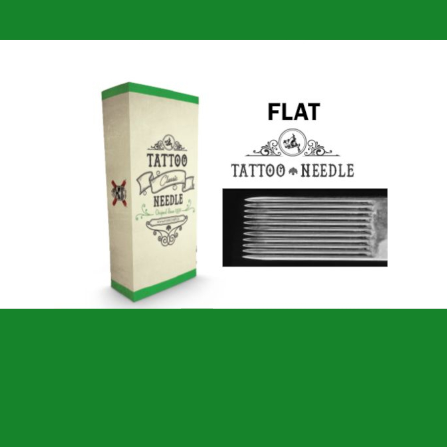 Tattoo Needle Flat Magnum – Boîte de 50 aiguilles pour tube de tatouage