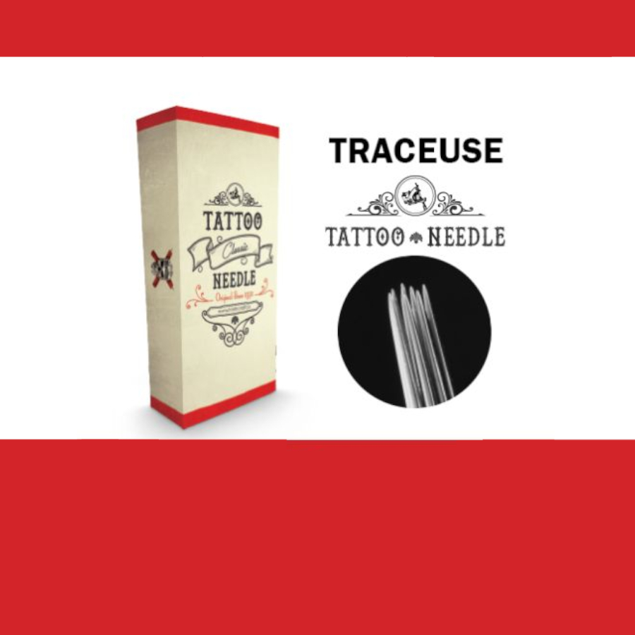 Tattoo Needle Rond Liner – Boîte de 50 aiguilles de traçage pour tube de tatouage