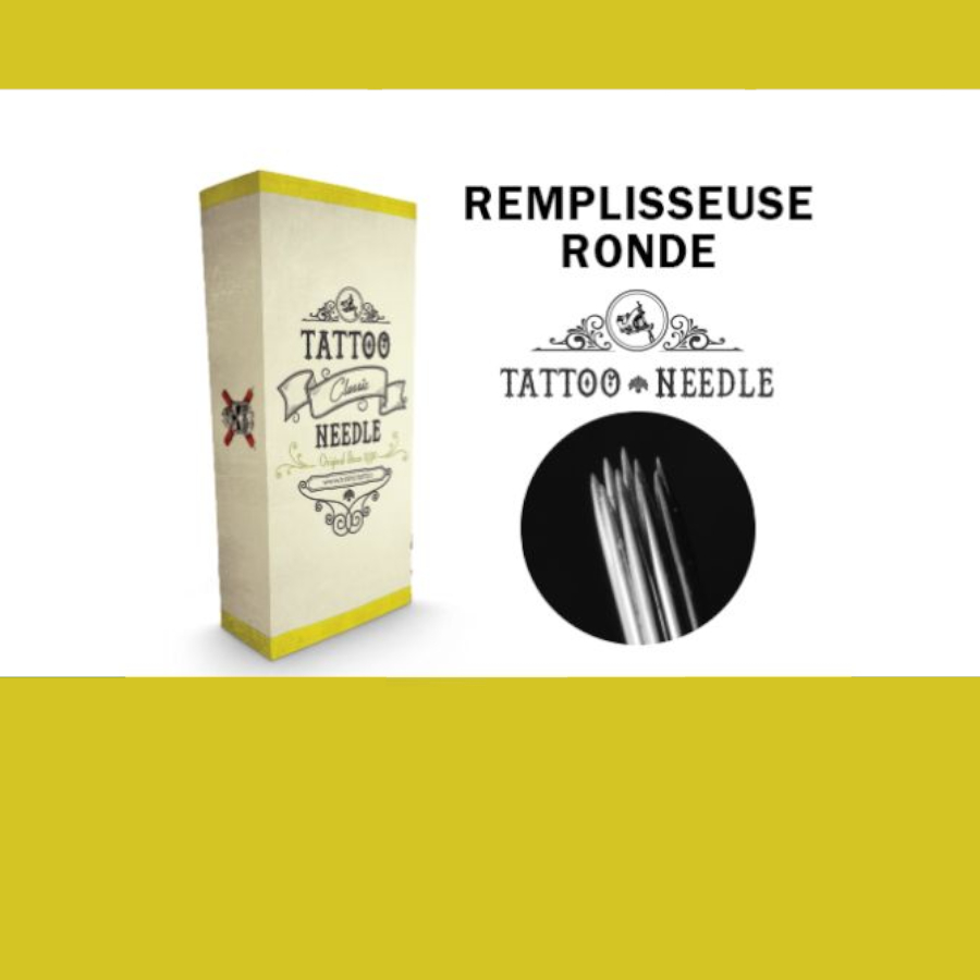 Tattoo Needle Rond Shader - Boîte de 50 aiguilles pour tube de tatouage