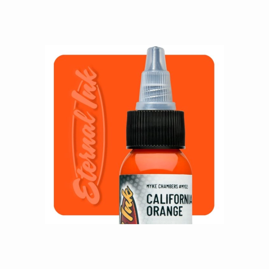 Eternal Ink Myke Chambers California Orange – Encre artistique pour entraînement tatouage NON REACH