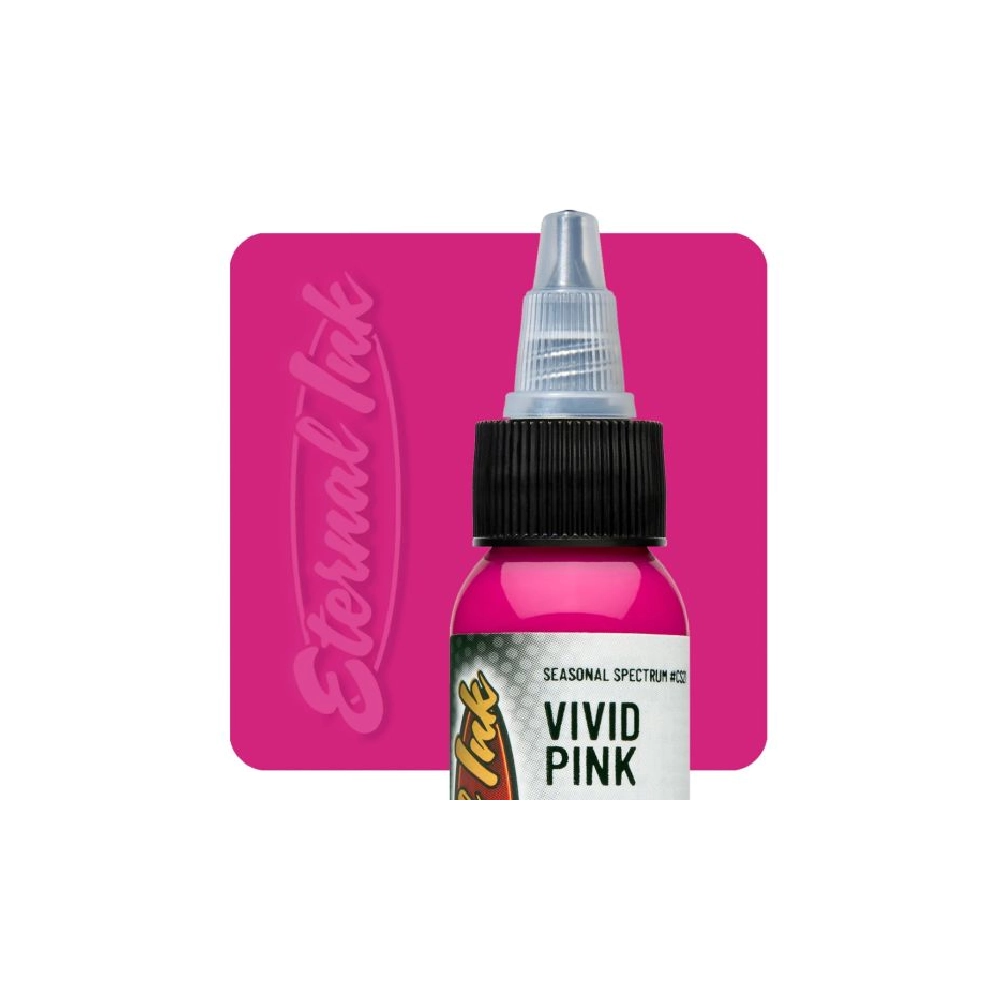 Eternal Ink Seasonal Spectrum Vivid Pink – Encre artistique pour entrainement tatouage NON REACH