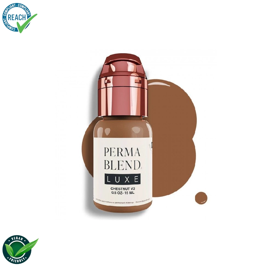 Perma Blend Luxe Chestnut V2- Mélange pour le maquillage permanent pigment REACH 15ml