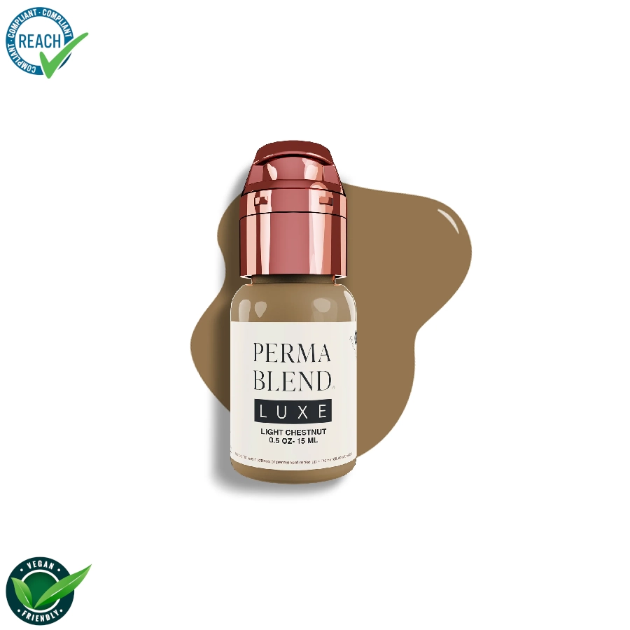 Perma Blend Luxe Light Chestnut – Mélange pour le maquillage permanent pigment REACH 15ml