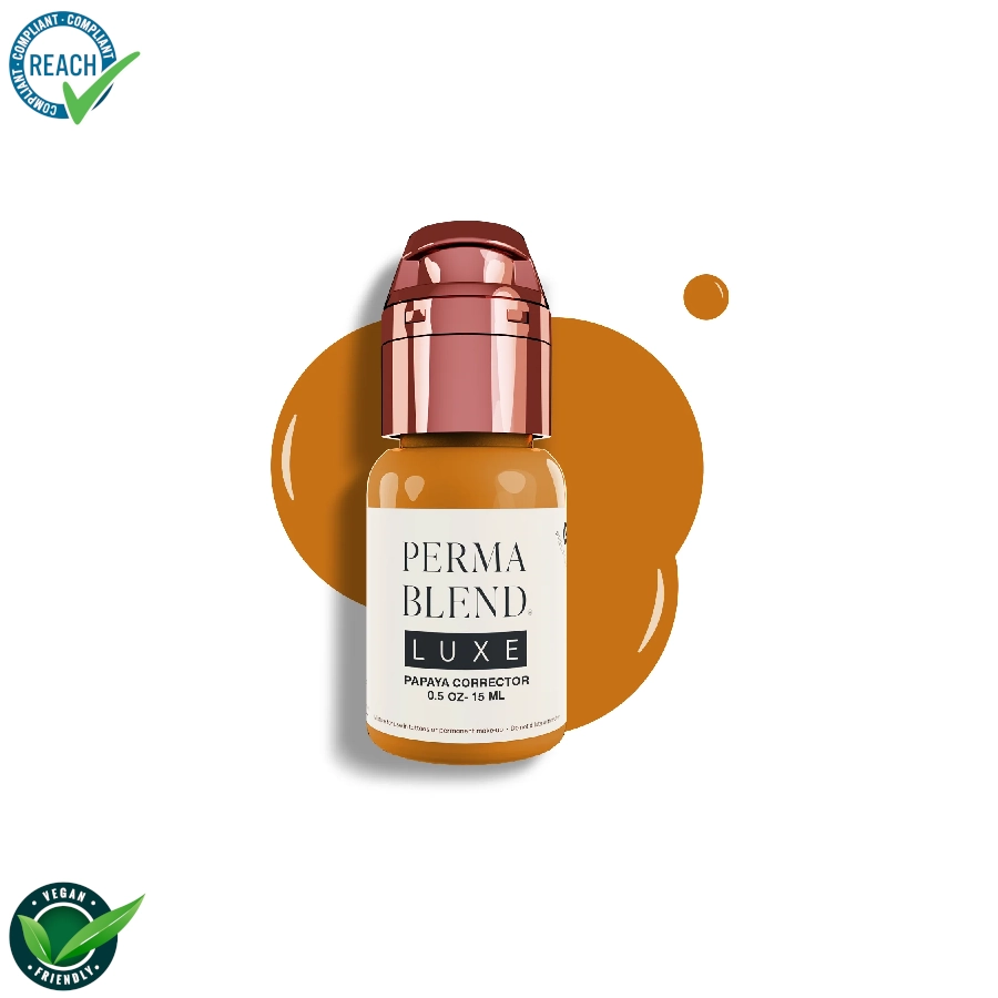 Perma Blend Luxe Papaya Corrector – Mélange pour le maquillage permanent pigment REACH 15ml